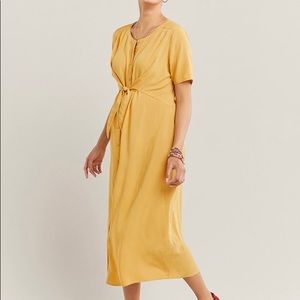 Yellow maternity dress